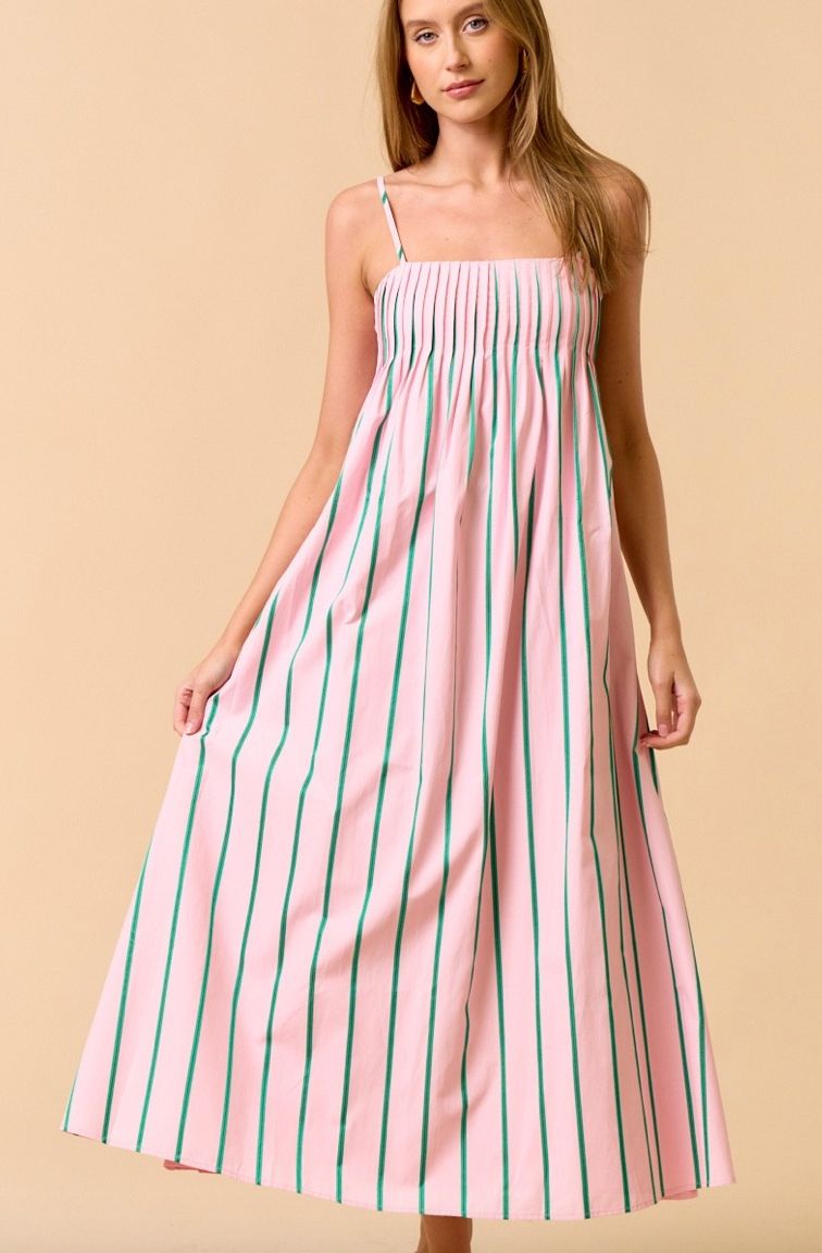 Pink Striped Maxi
