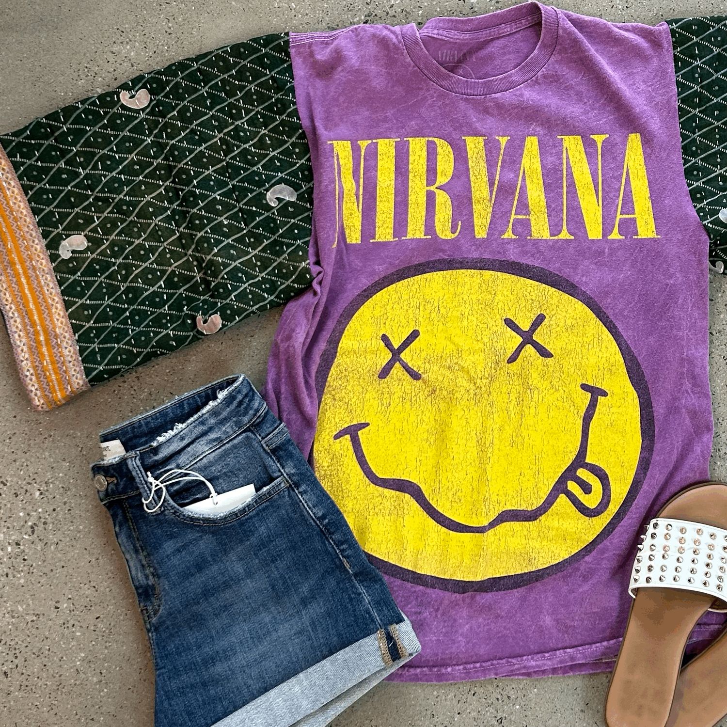 Nirvana (Purple) Tee-Medium