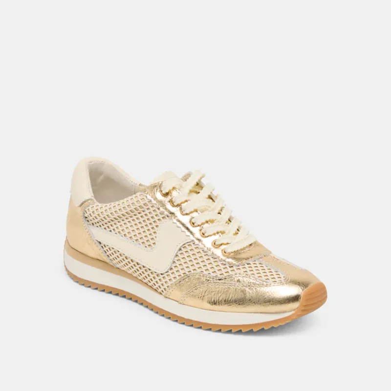 Gold Mesh Sneaker