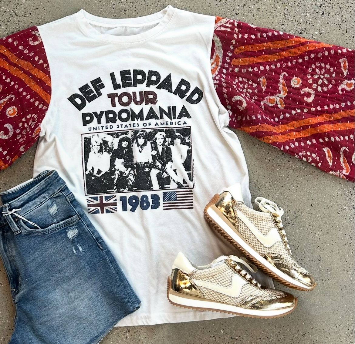 Def Leppard Pyromania Tee-Medium