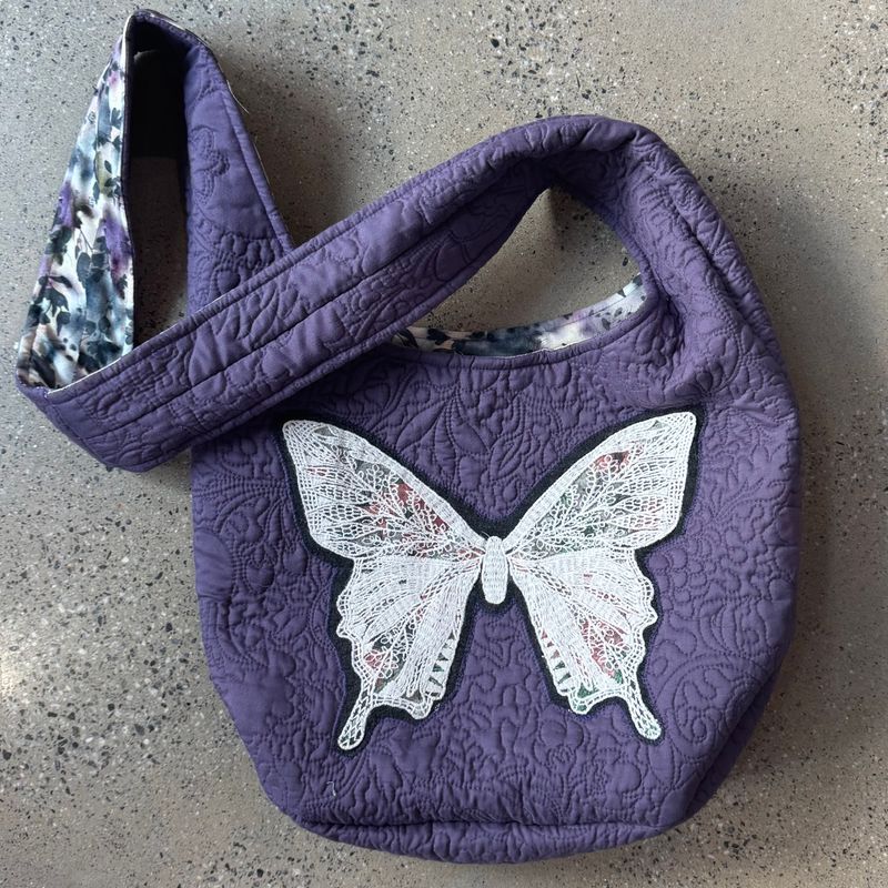 Lace Butterfly Market Tote