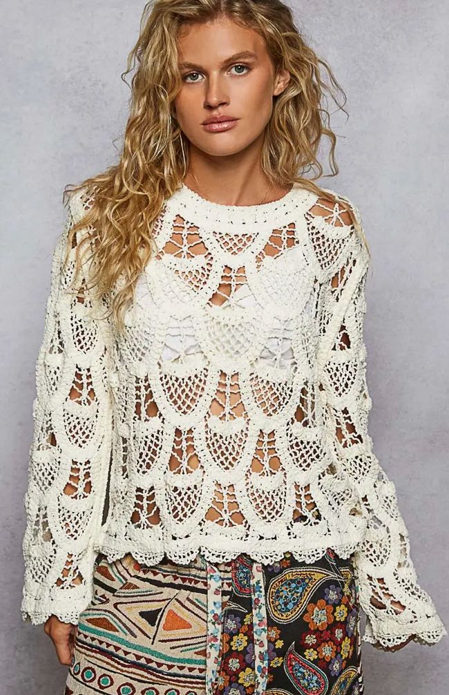 One Size Crochet Top