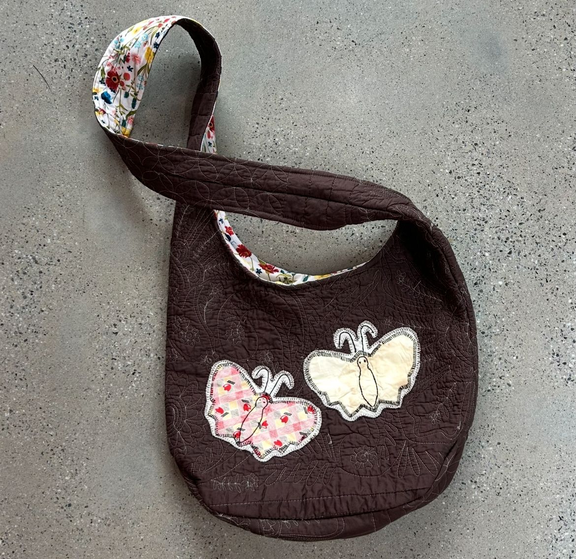 Brown Butterfly Market Tote
