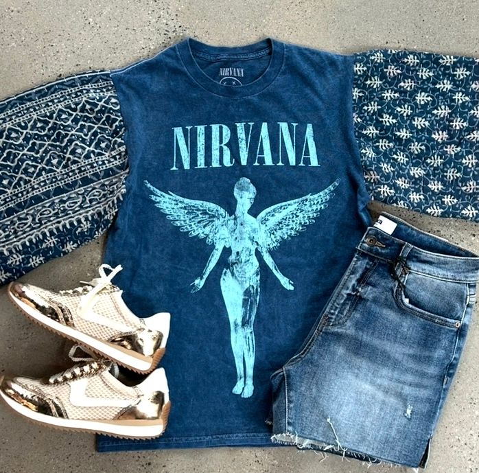 Blue Nirvana Tee-Small