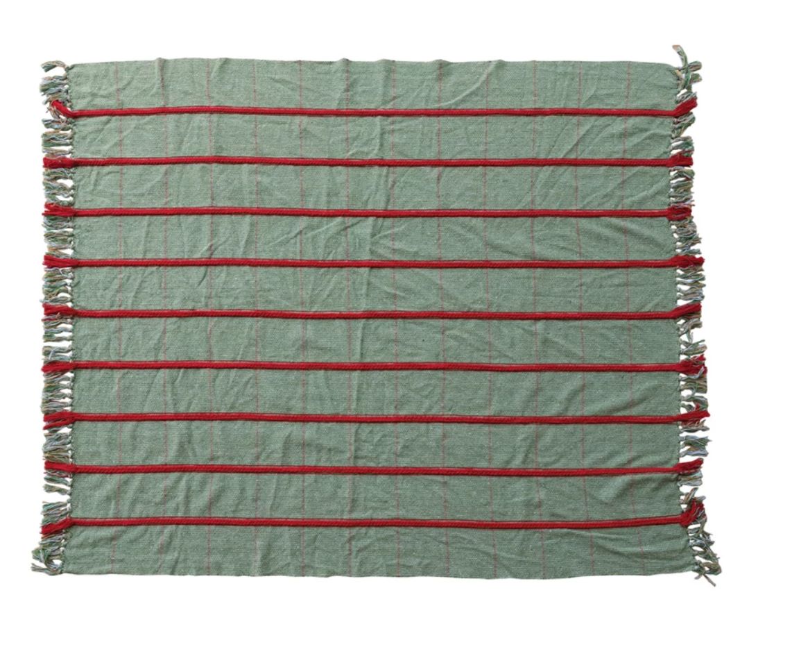 Red &amp; Green Throw