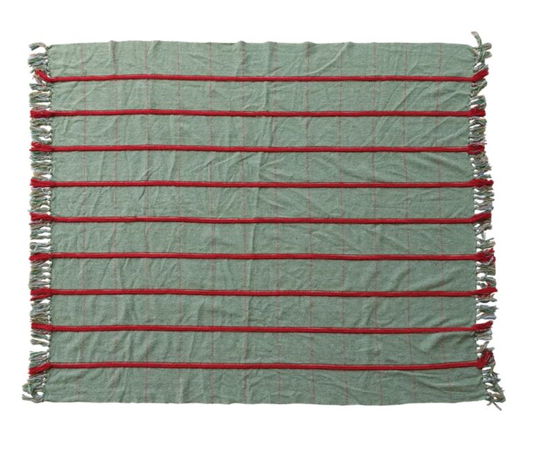 Red &amp; Green Throw