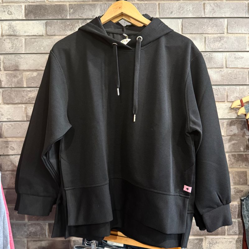 Black Cord Hoodie