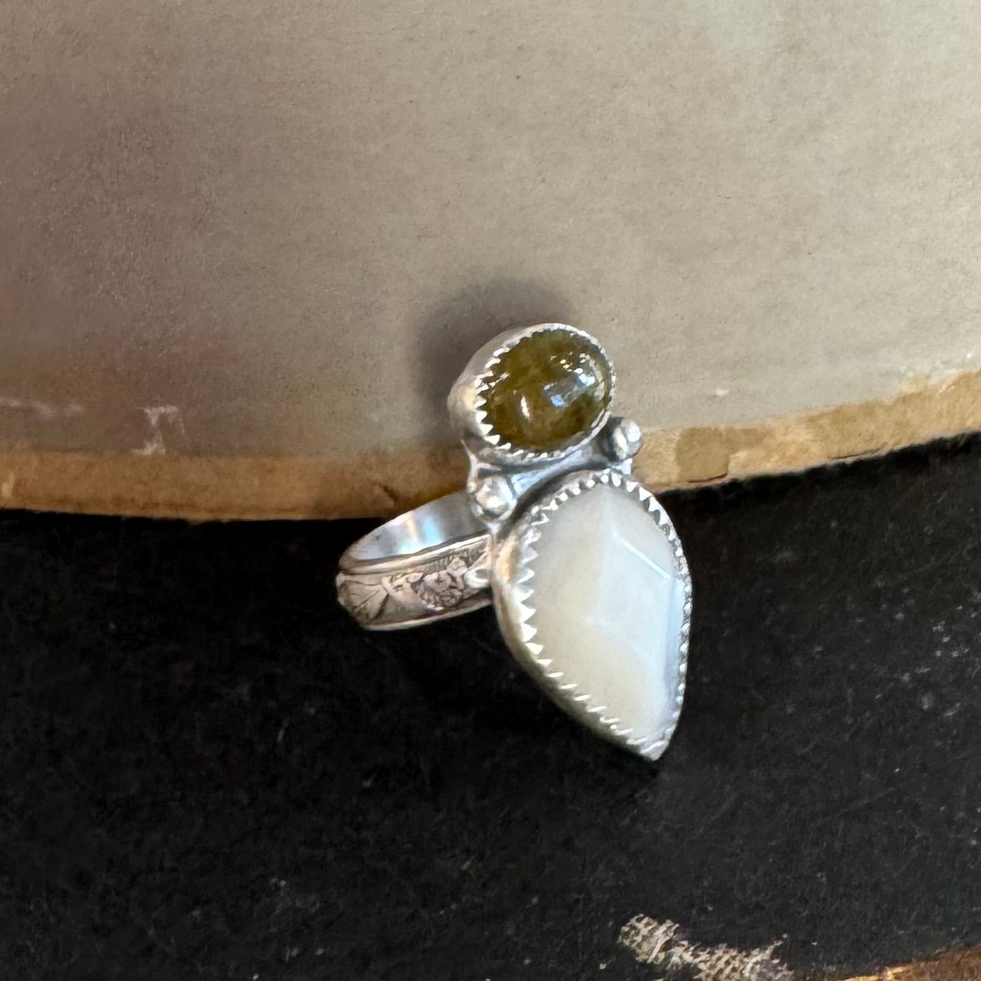 Tourmaline Teardrop sz 9
