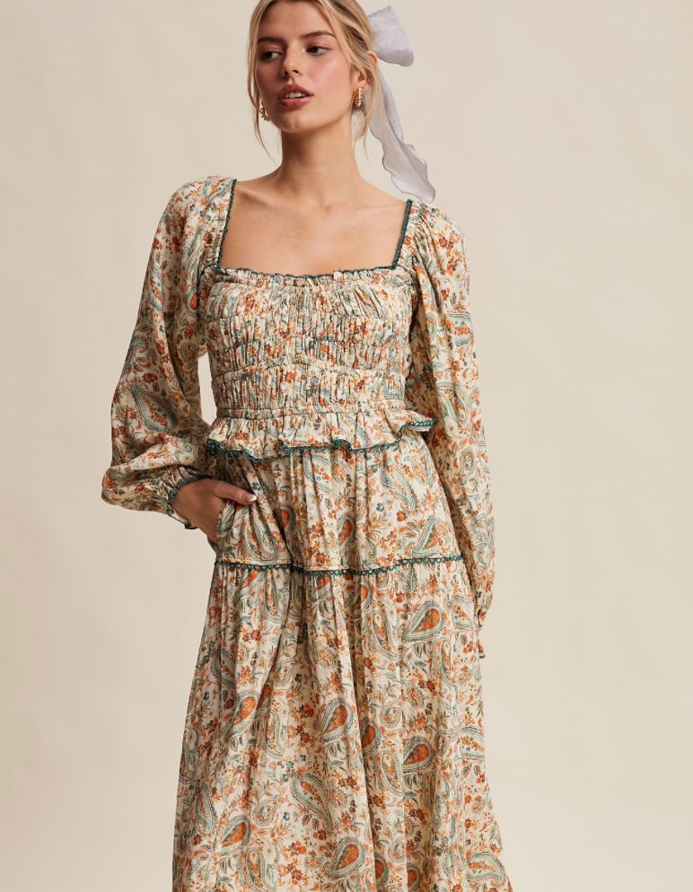 Paisley Print Maxi