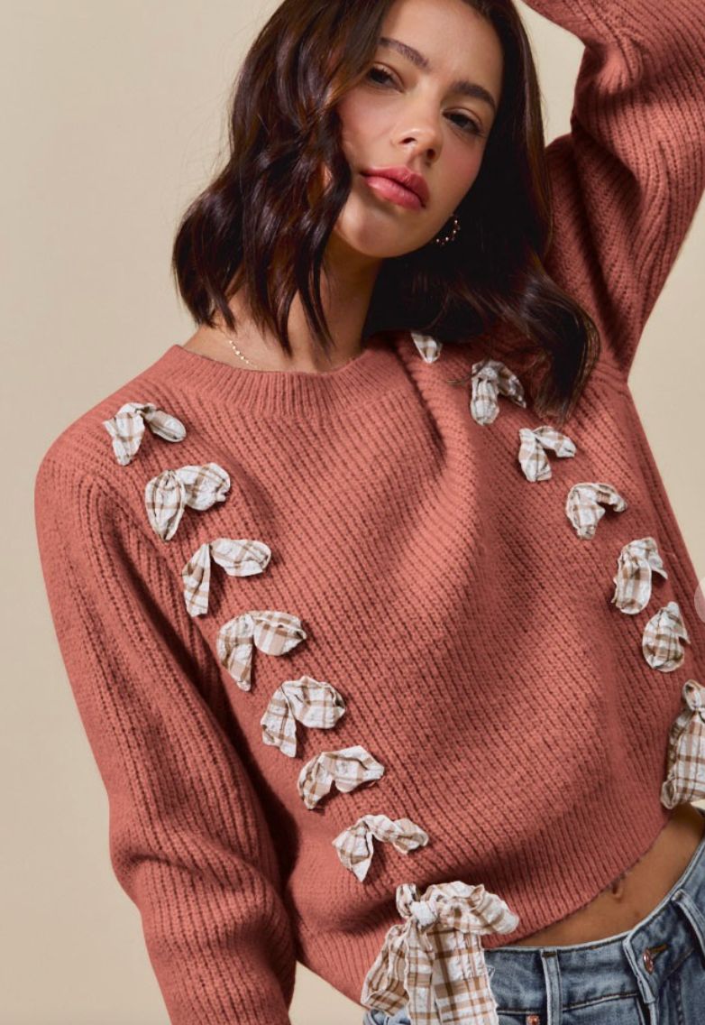 Lace Up Sweater