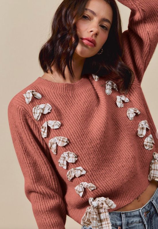 Lace Up Sweater