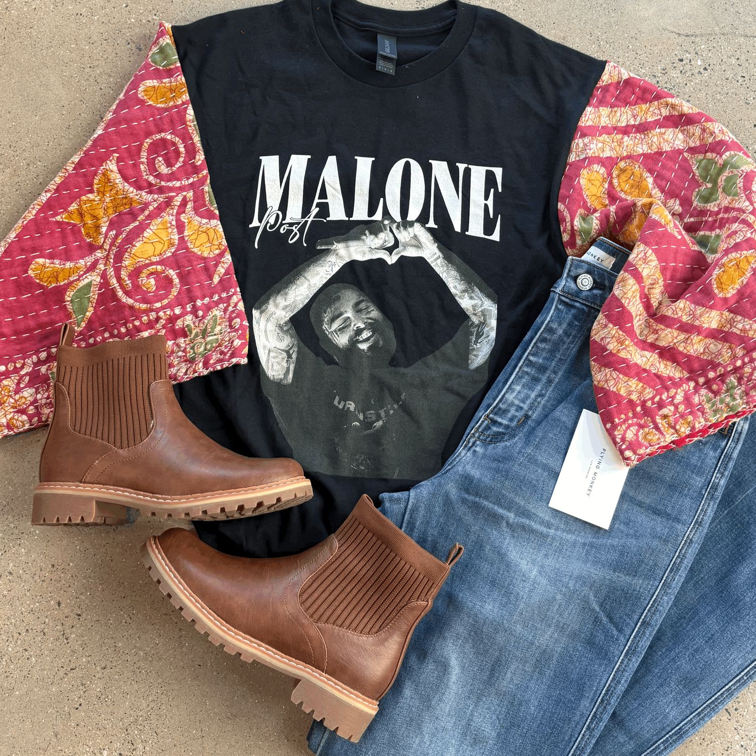 Post Malone Heart Tee - M
