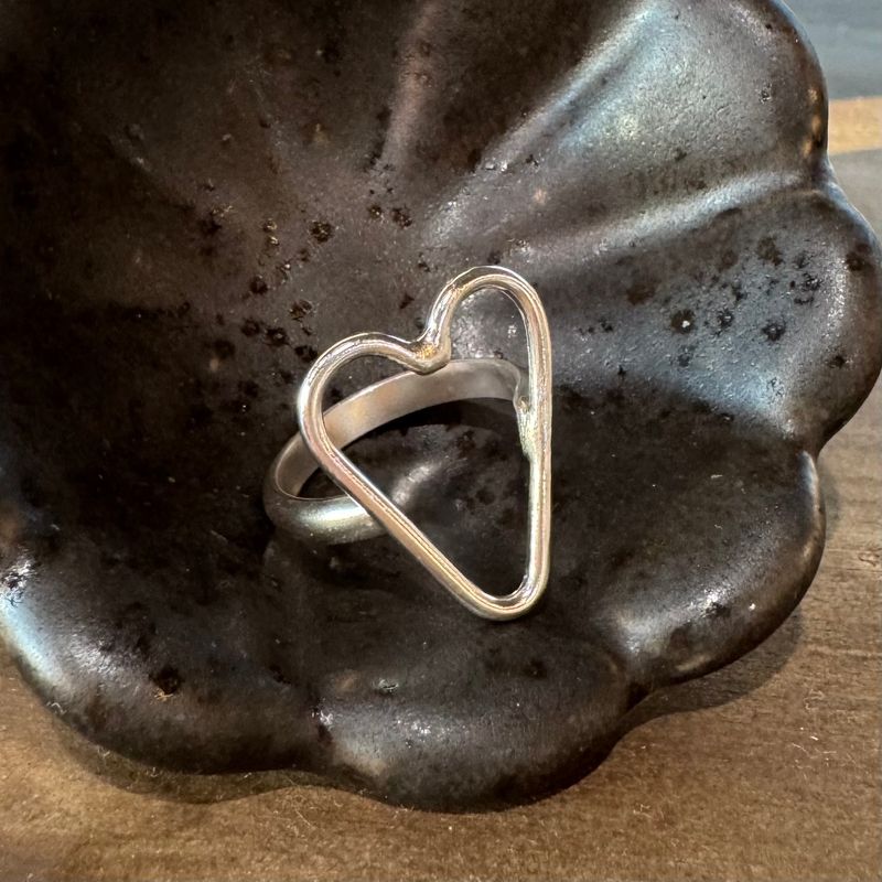Sterling Heart Ring Sz. 8