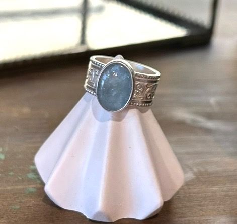 Aquamarine Ring Sz.8