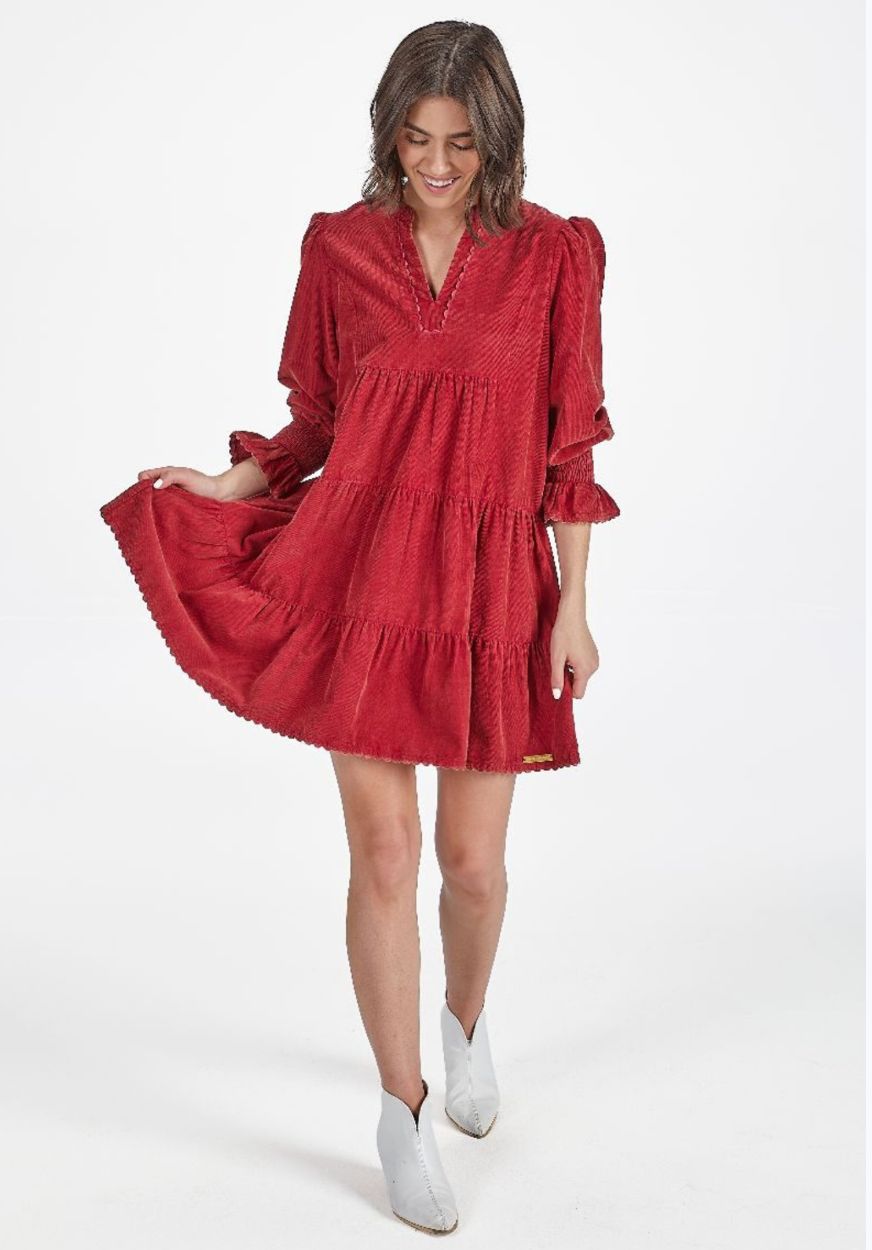 Wine Cord Dress
