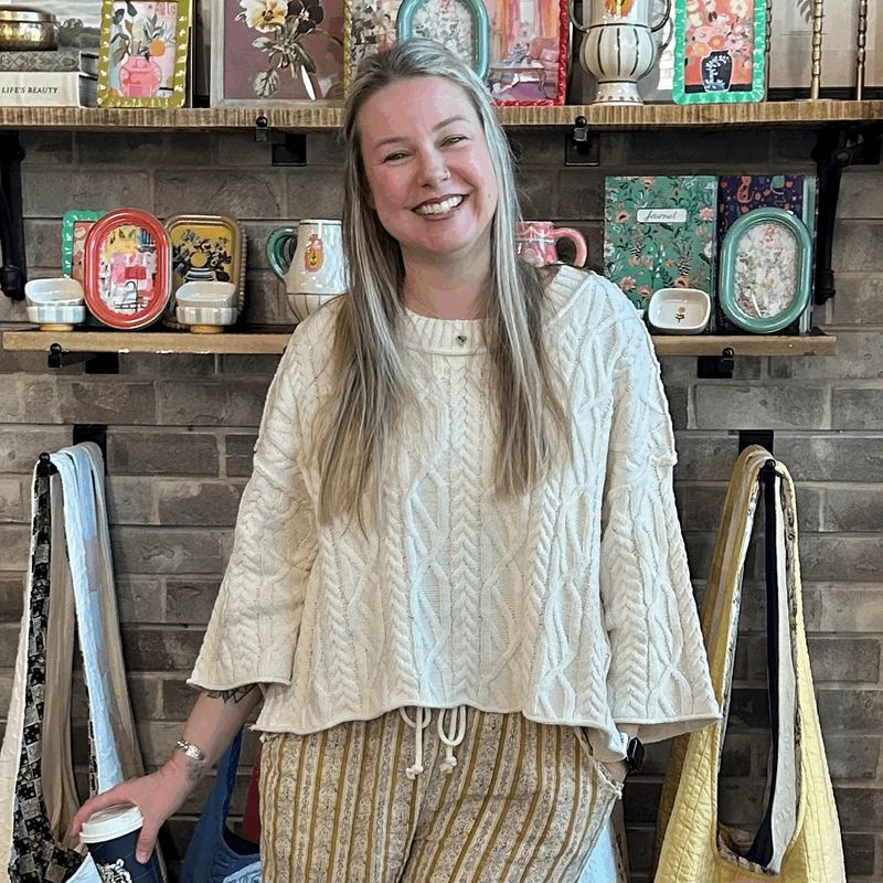 Cropped Cable  Sweater