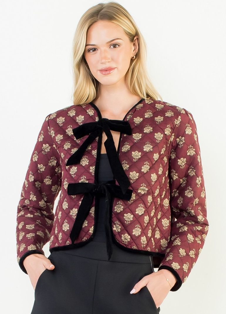 Quilted Floral Jacket