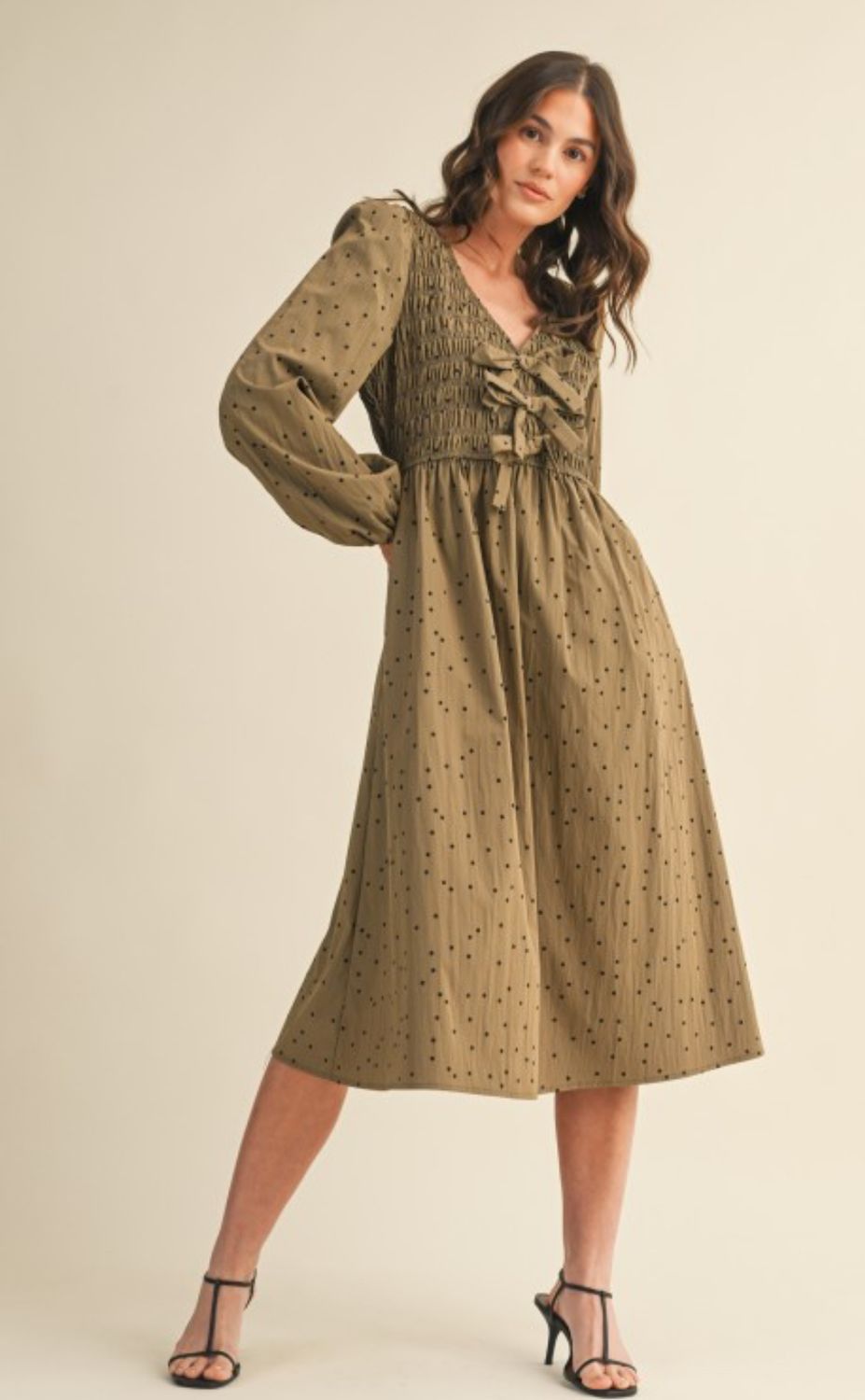 Polka Dot Smock Dress