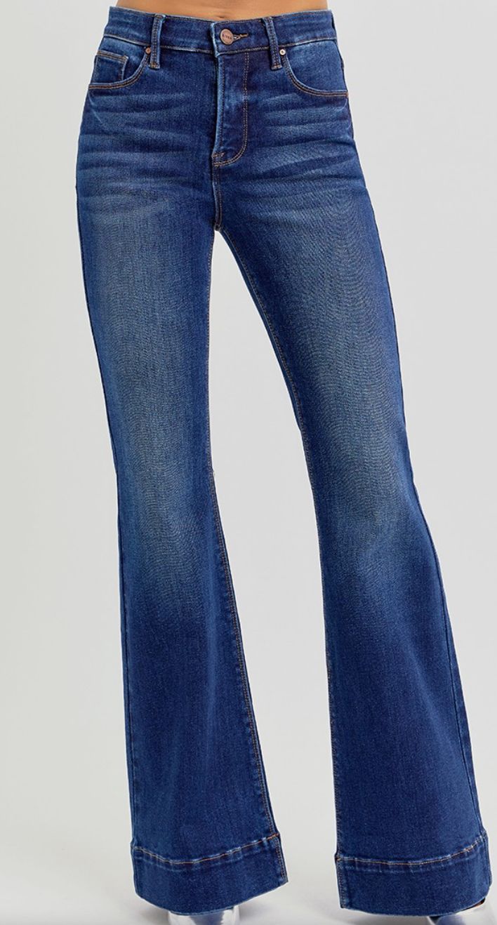 Dark HR Flare Jeans