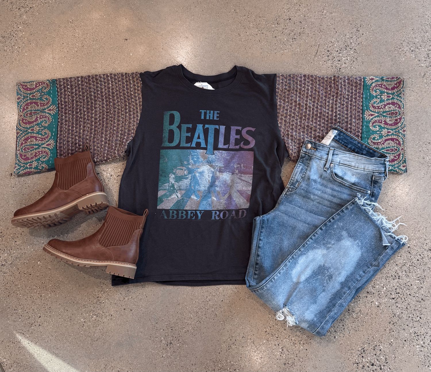 The Beatles (Blue/Purple letters) Tee-M