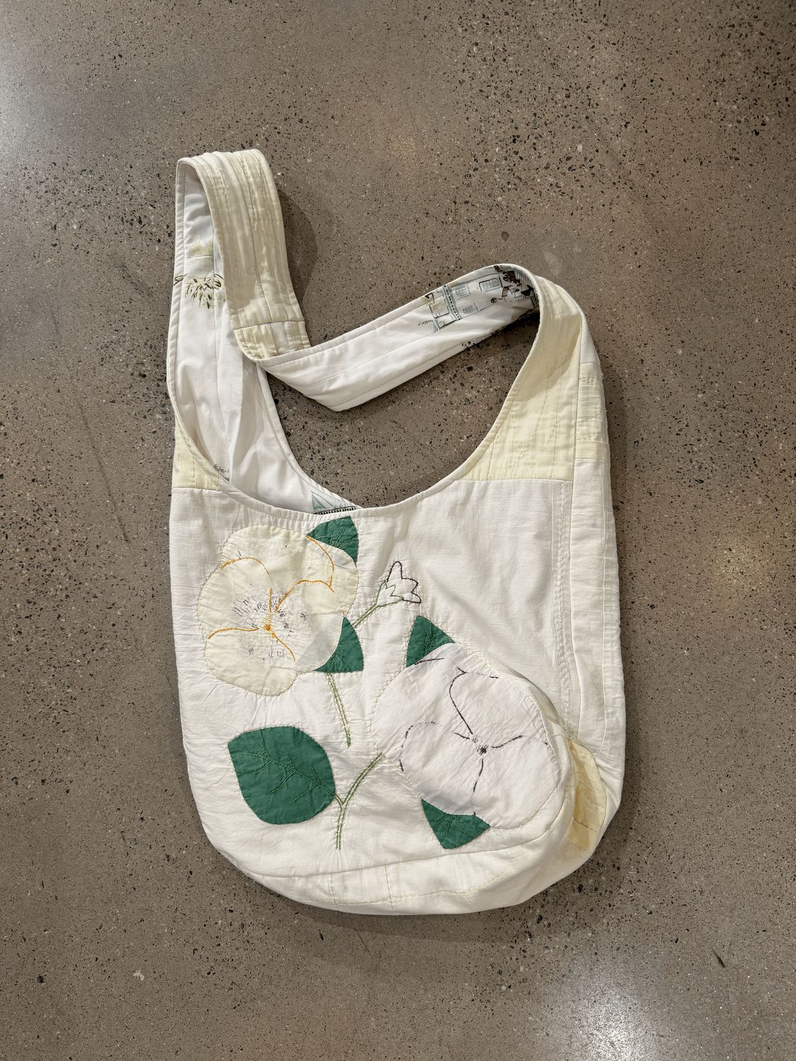 Ivory Floral Market Tote