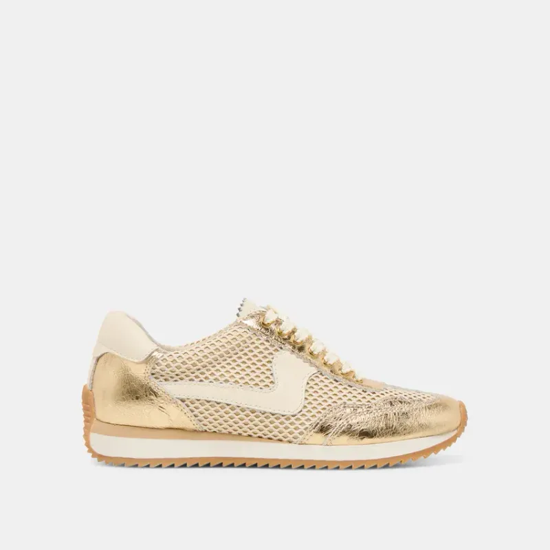 Gold Mesh Sneaker