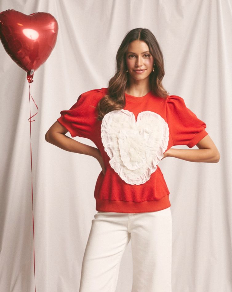 Lace Heart Top