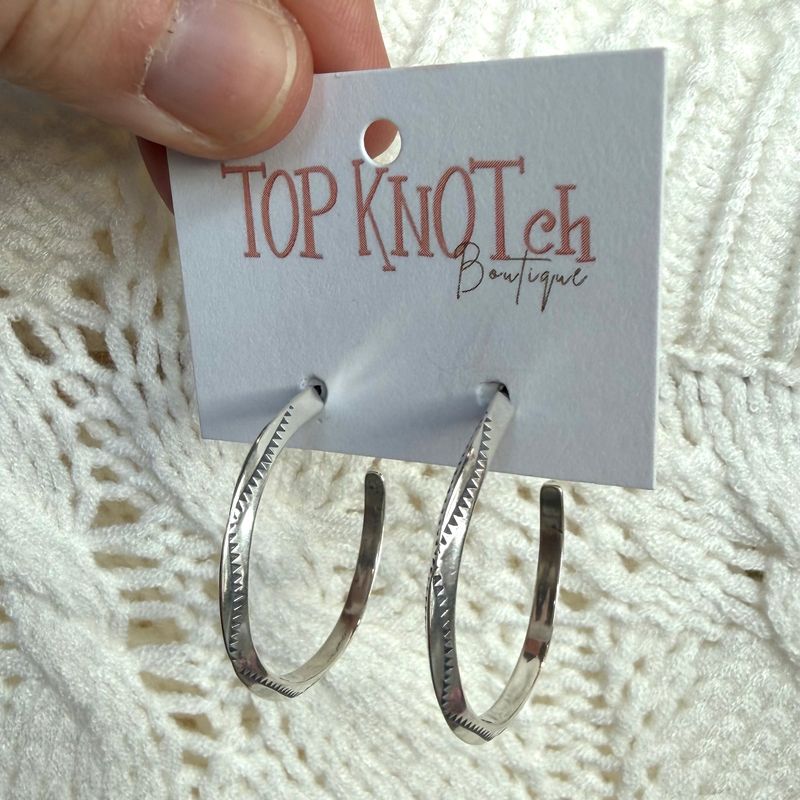 Etched Hoops