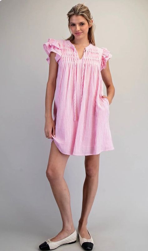 Pink Stripe Dress