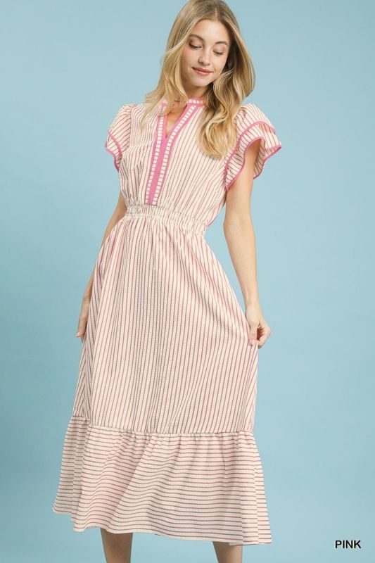 Pink Midi Dress