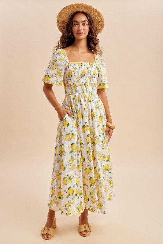 Lemon Maxi Dress