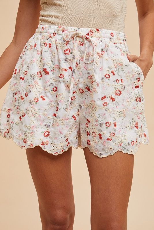Embroidered Shorts
