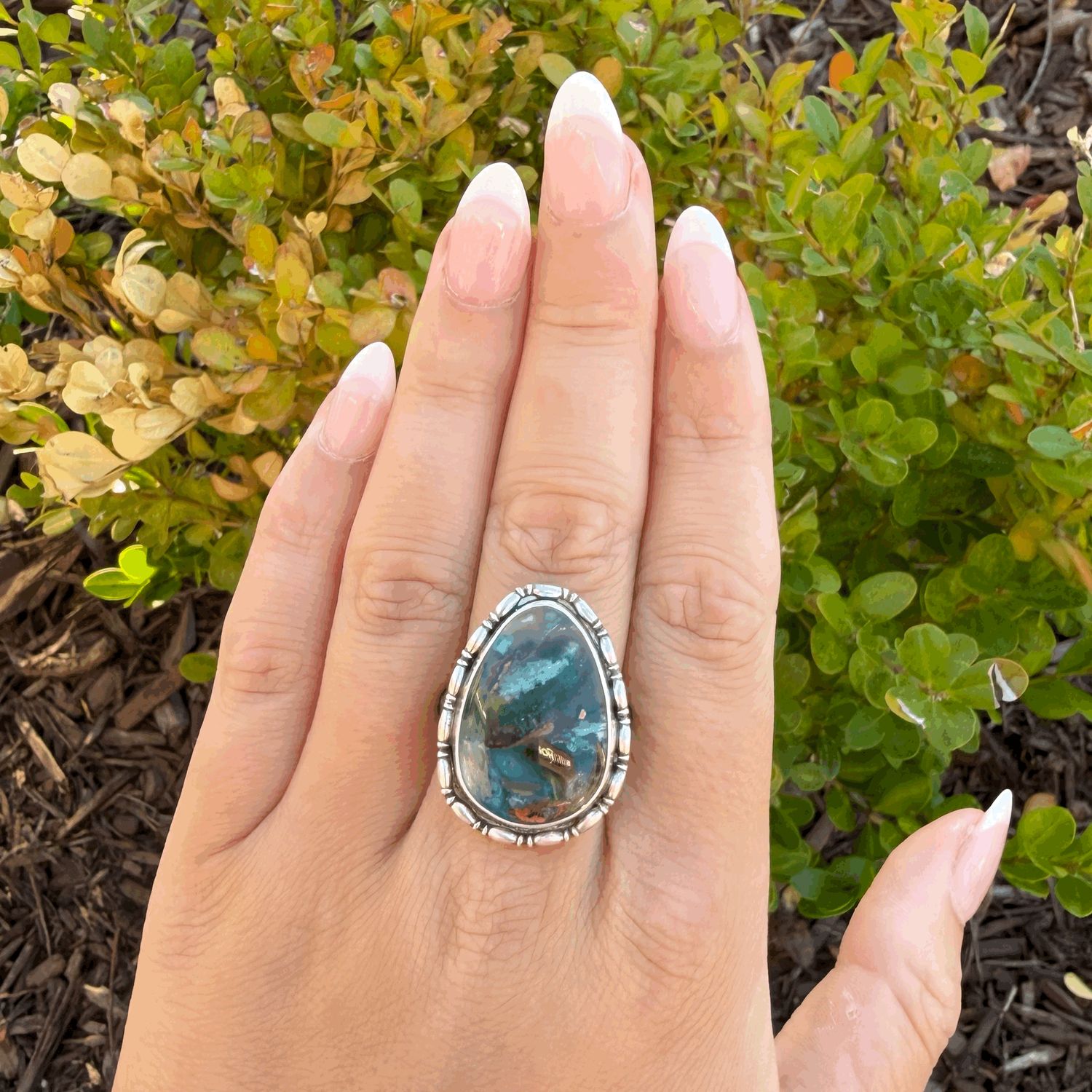 Copper in Chrys. Ring sz.9.25