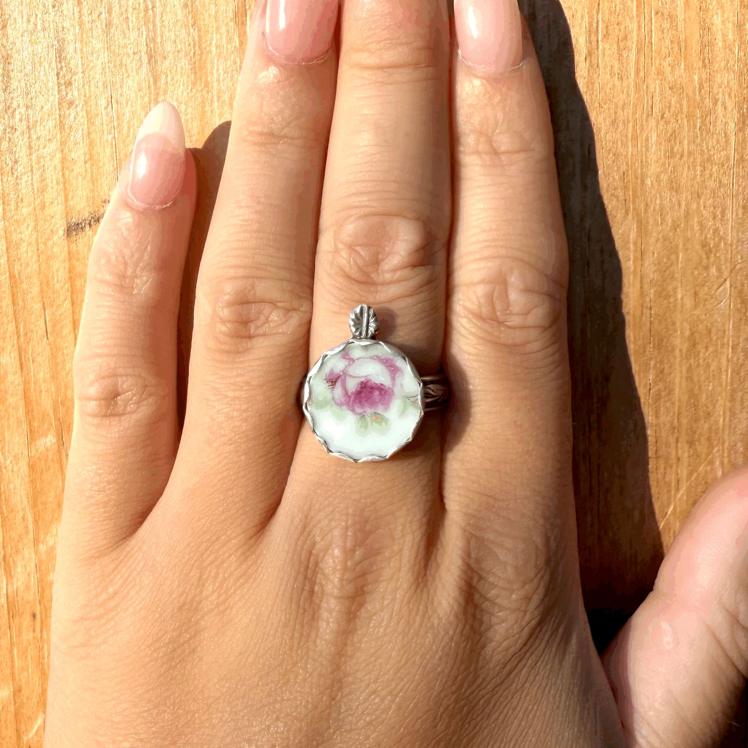 China Dot Ring Sz.8