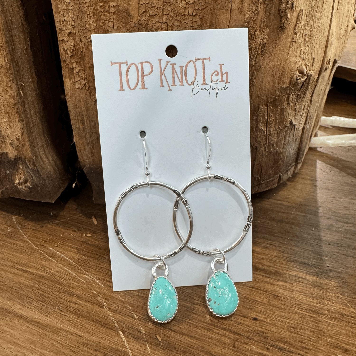 Turq Teardrop Dangles