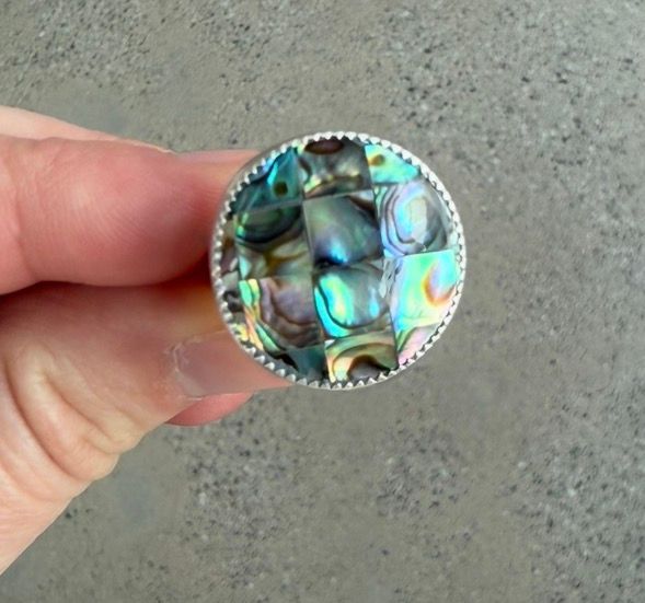 Abalone Ring Sz. 7.5