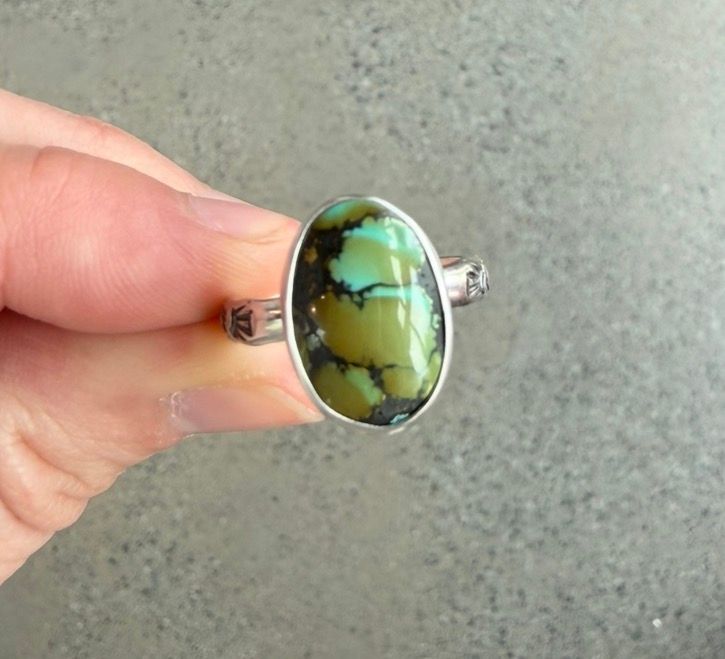 Hubei Turquoise Ring sz. 9