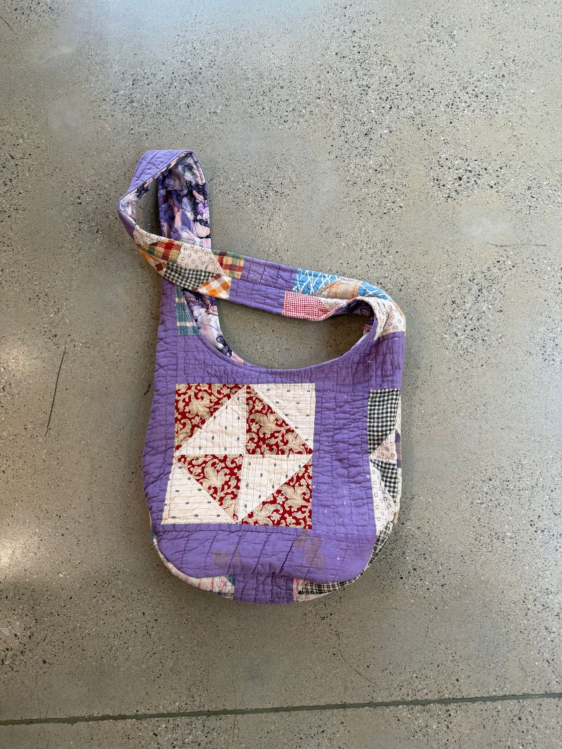 Purple Quilt Market Tote