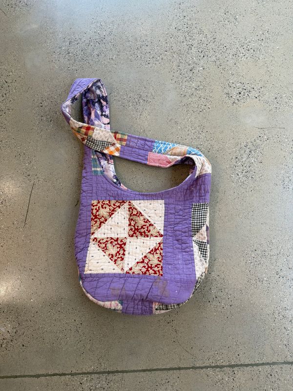 Purple Quilt Market Tote
