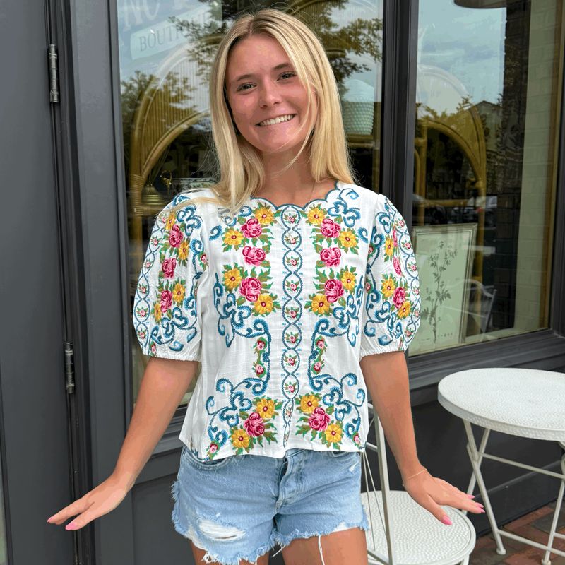 Cross-stitch Top