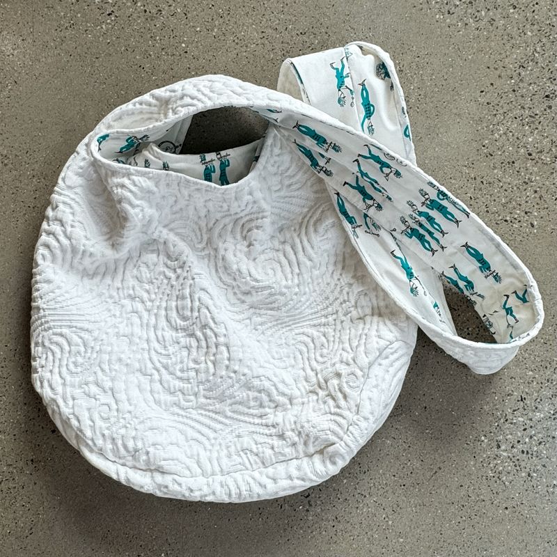 White Pattern Tote