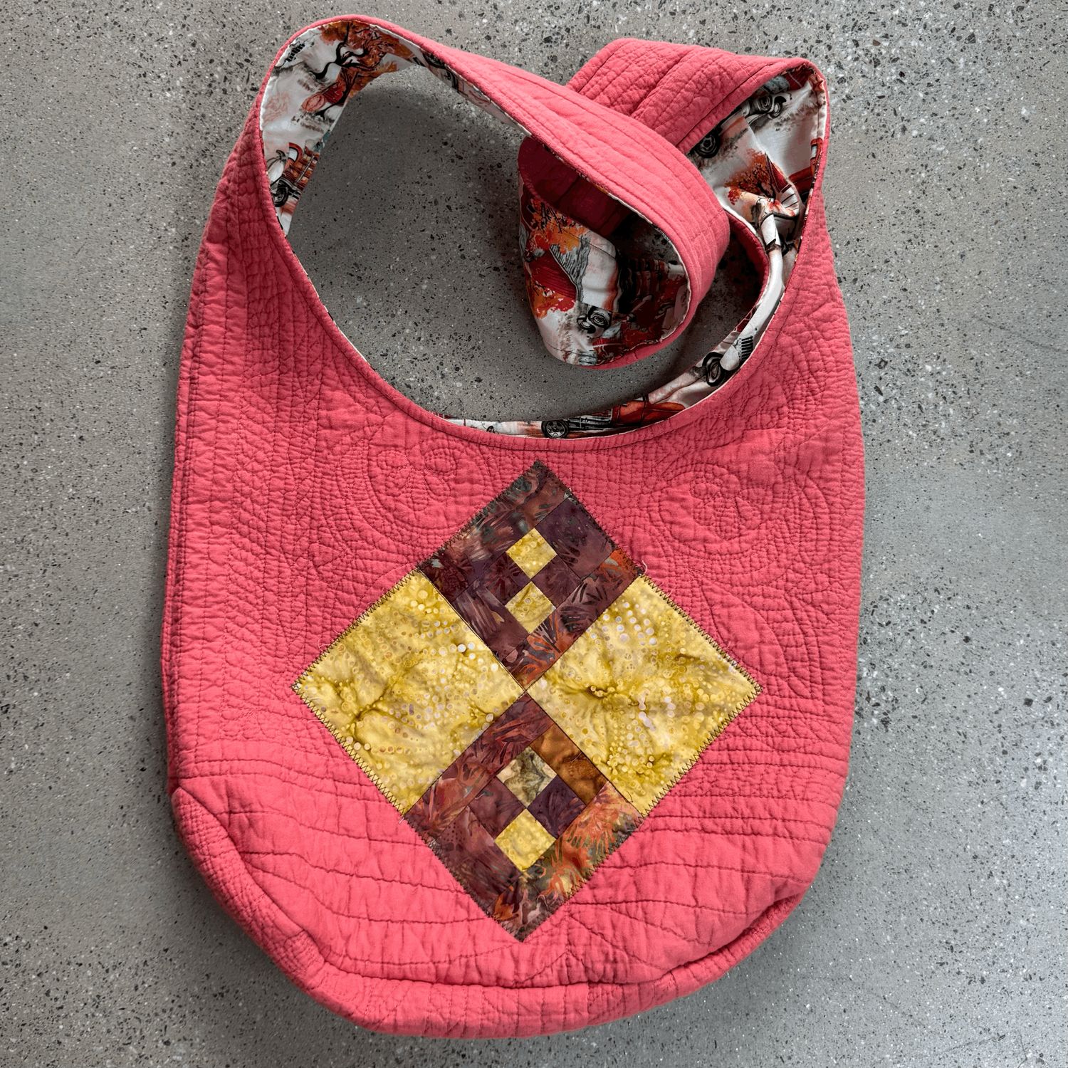 Coral Diamond Tote