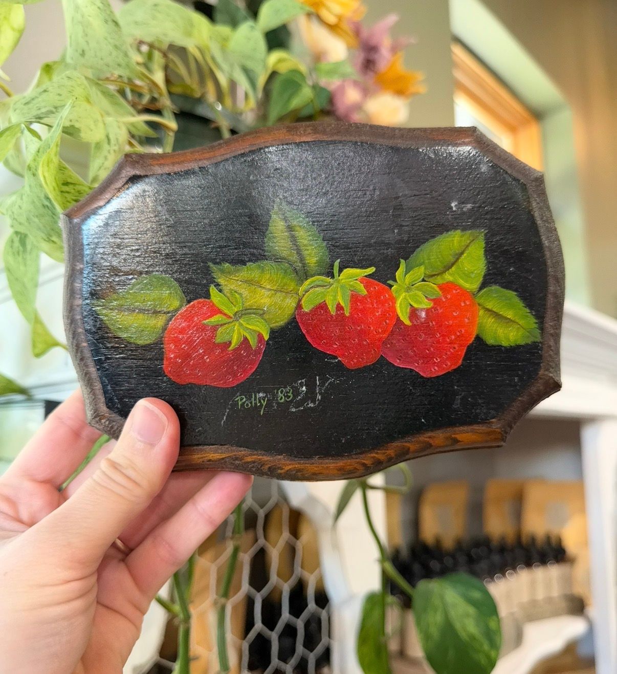 Polly Strawberry Plaque