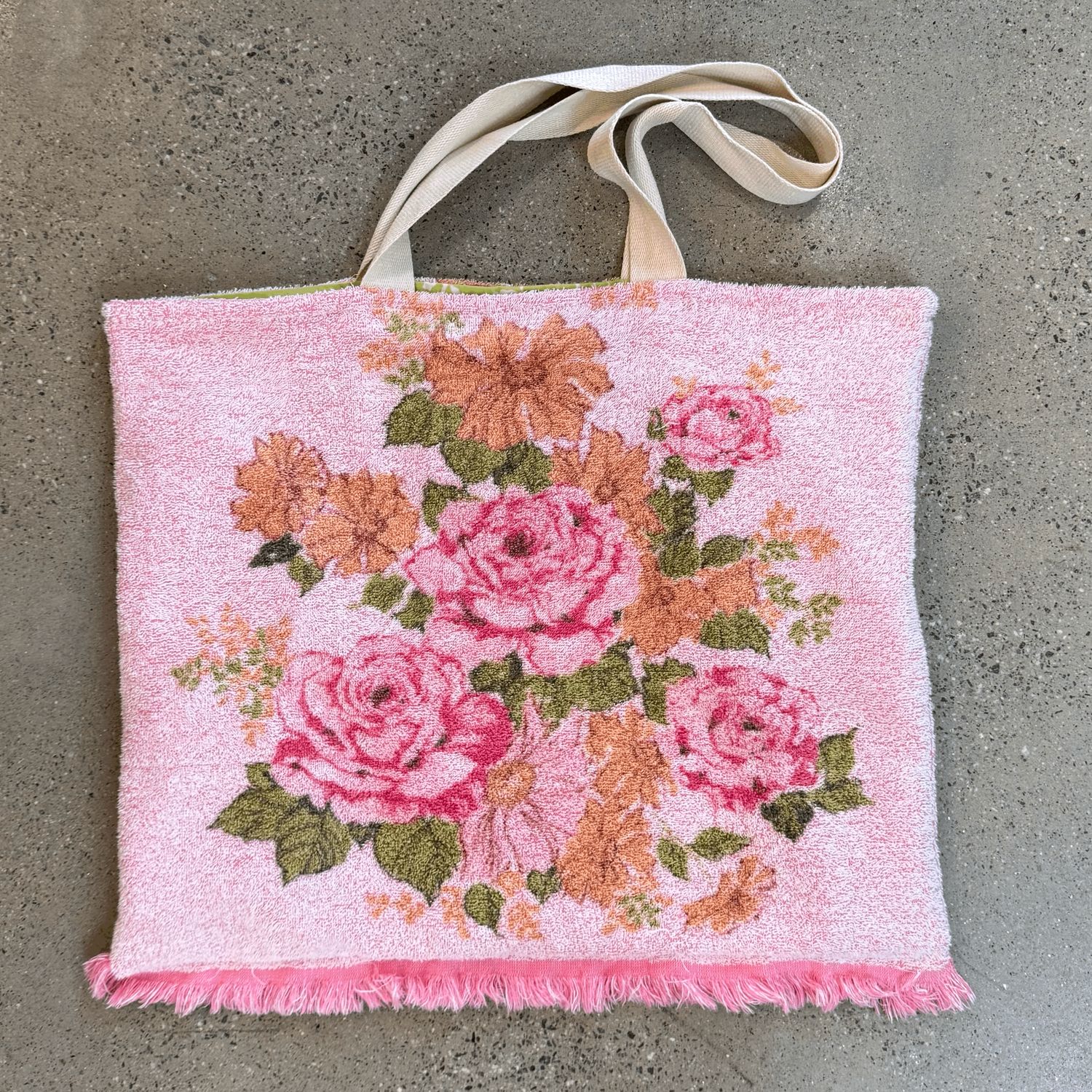 Pink Towel Tote