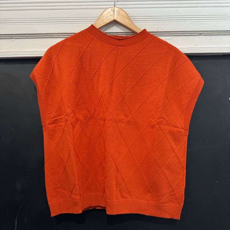 Rust Mock Neck