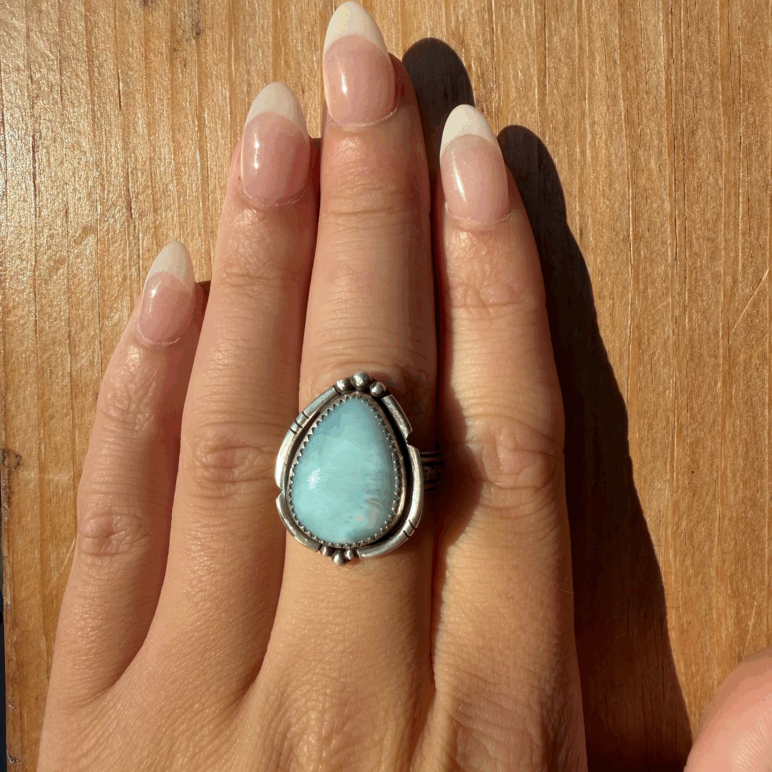 Larimar Ring sz 7