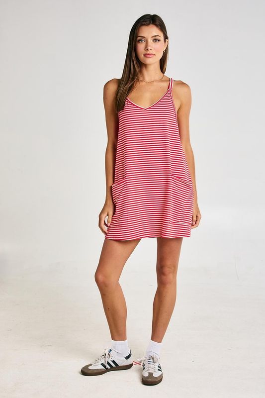 Striped Romper Dress