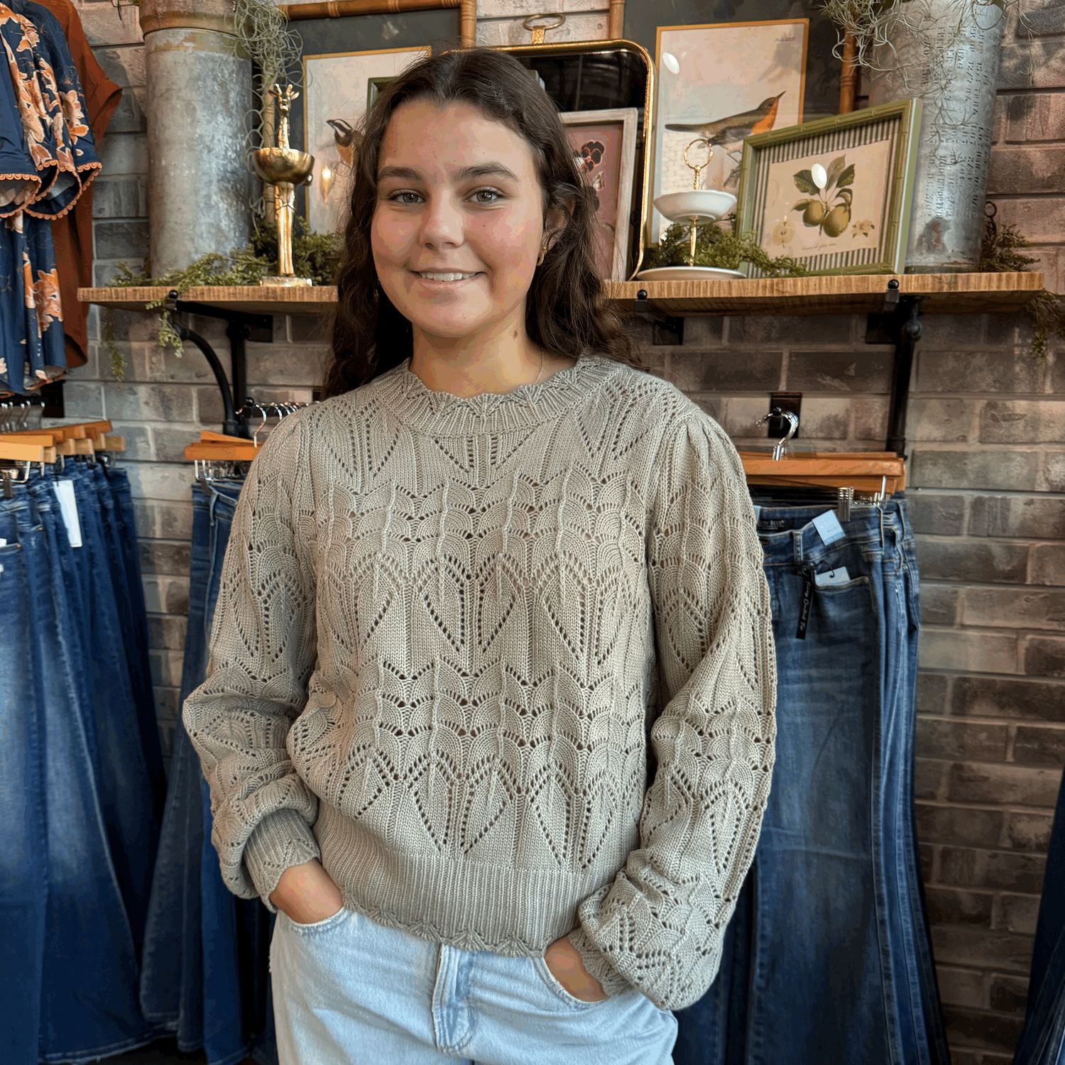 Scalloped Sweater
