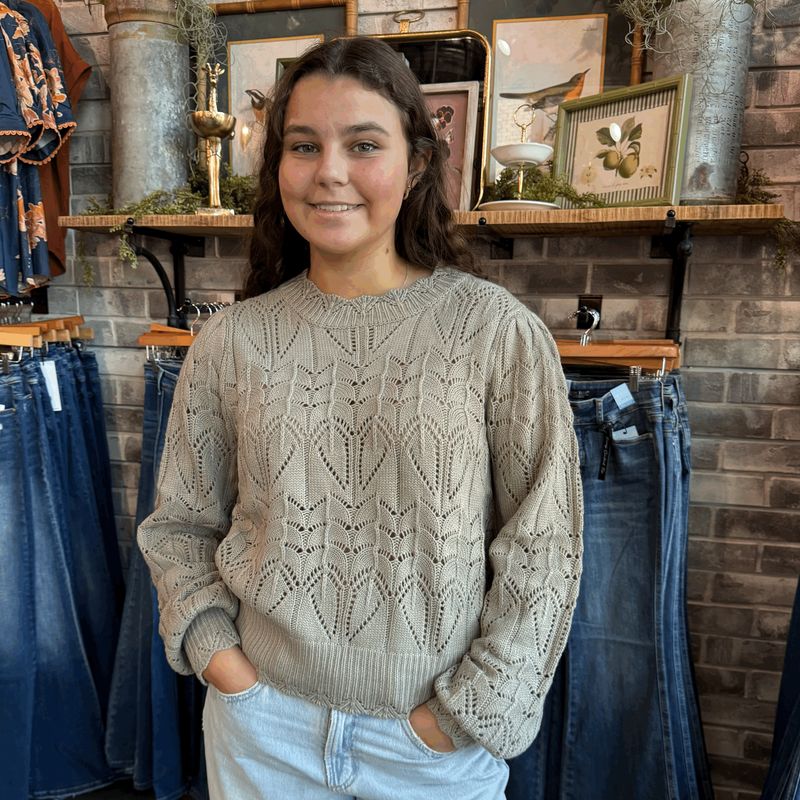 Scalloped Sweater