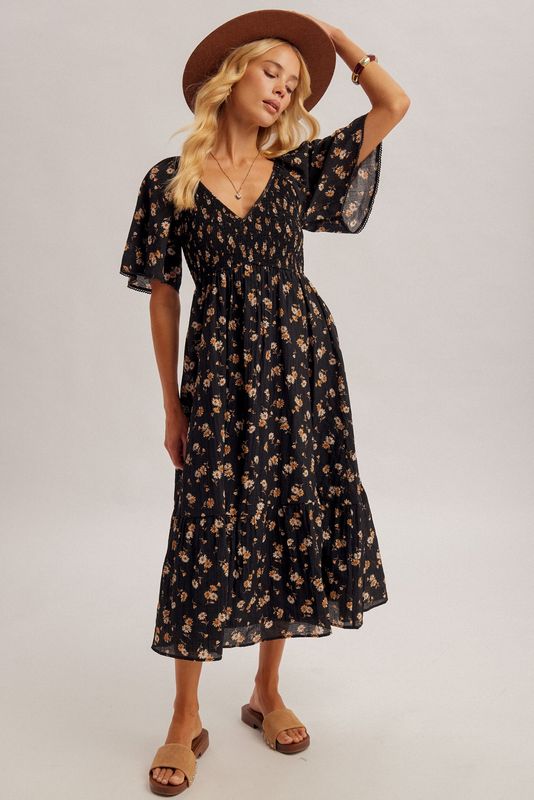 Daisy Print Dress